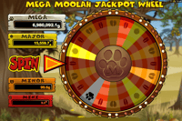 Mega Moolah jackpot wheel