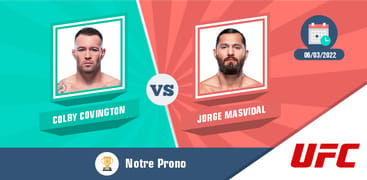 Pronostic colby covington jorge masvidal