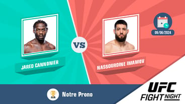 Pronostic jared cannonier nassourdine imamov